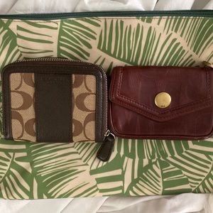 Coach wallet and Marc Jacob’s coin purse